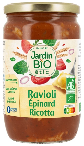 Raviolis épinard ricotta 675 g Bio