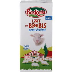 Lait UHT brebis 1/2 écrémé  1 L