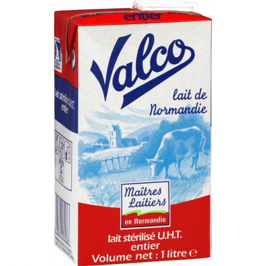 Lait entier Valco 1 l