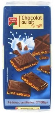 Chocolat lait riz soufflé extra fin 2 X 100 G