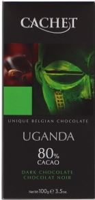 Chocolat noir Ouganda 80% cacao tablette 100 g