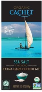 Chocolat noir fleur de sel  tablette 90 g Bio