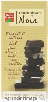 Chocolat noir dessert 200 g