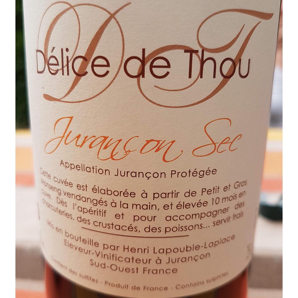 Vin blanc sec Clos Thou - cuvée Délice de Thou Jurançon 75 cl Bio 