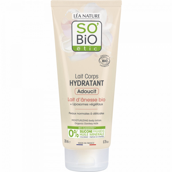 Lait hydratant corps lait d'ânesse Bio 200 ml