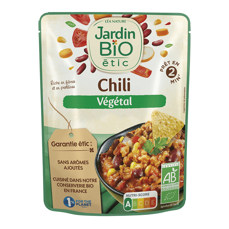Chili végétal sachet express 250 g Bio
