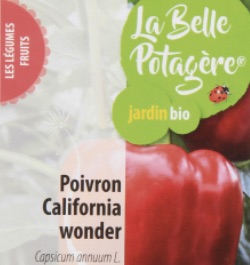 Graines semences de Poivron California 0,2 g Bio