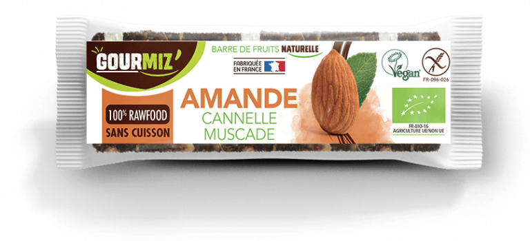 Barre orange amandes cacao 35 g Bio