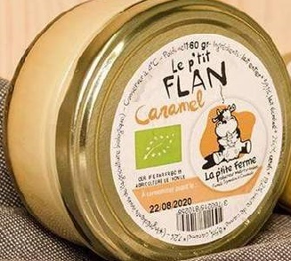 Flan caramel P'tite Ferme 160 g Bio