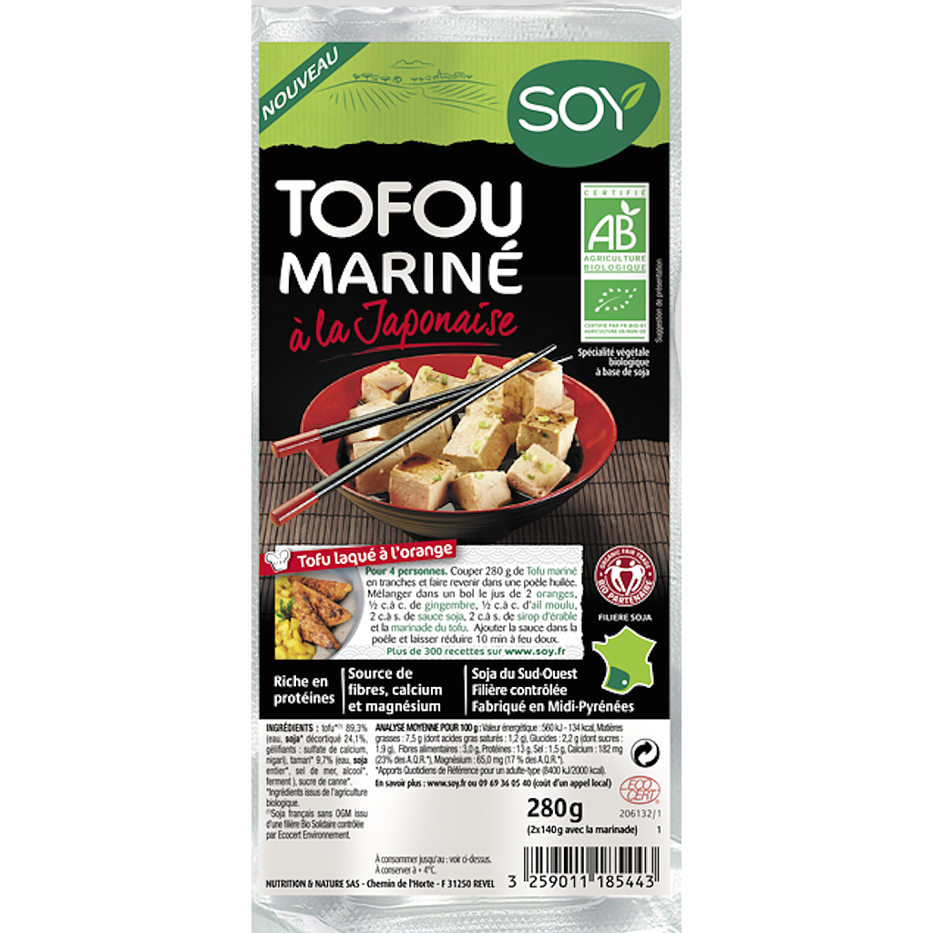 Tofu mariné japonaise 140 g X 2 Soy Bio 
