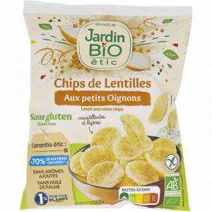 Chips de lentilles aux petits oignons 50 g Bio 