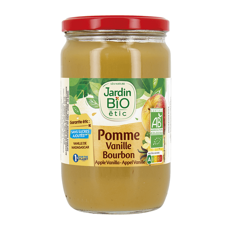 Compote pomme vanille 680 g Bio