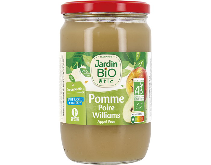 Compote pomme poire 680 g Bio