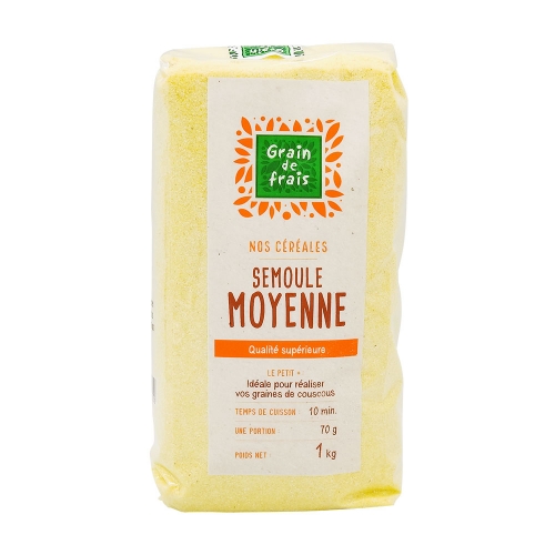 Semoule grain moyen Grain De Frais 1 kg