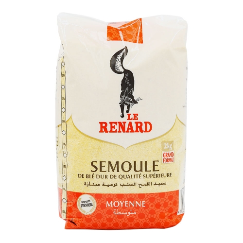 Semoule grain moyen Le Renard 2 kg 
