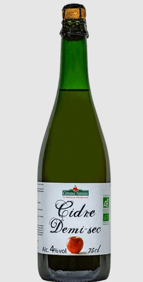 Cidre demi-sec 75 cl Bio