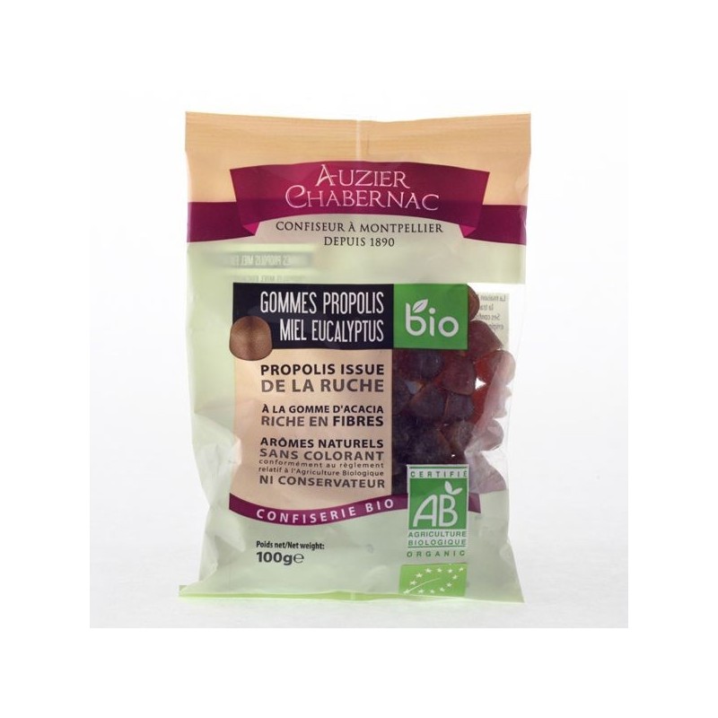 Gomme propolis eucalyptus 100 g Bio