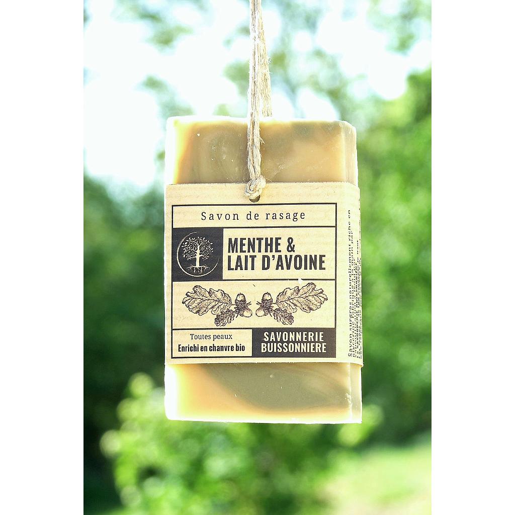 Savon de rasage menthe &amp; lait d'avoine 100 g