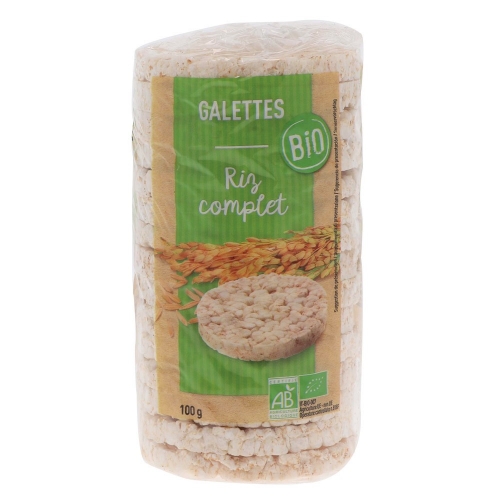 Galettes de riz complet 100 g Bio 