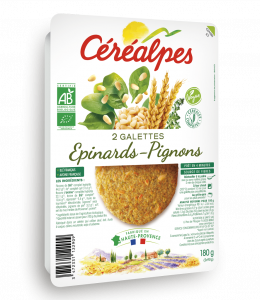 Galette épinard-pignon 2 x 90 g Bio