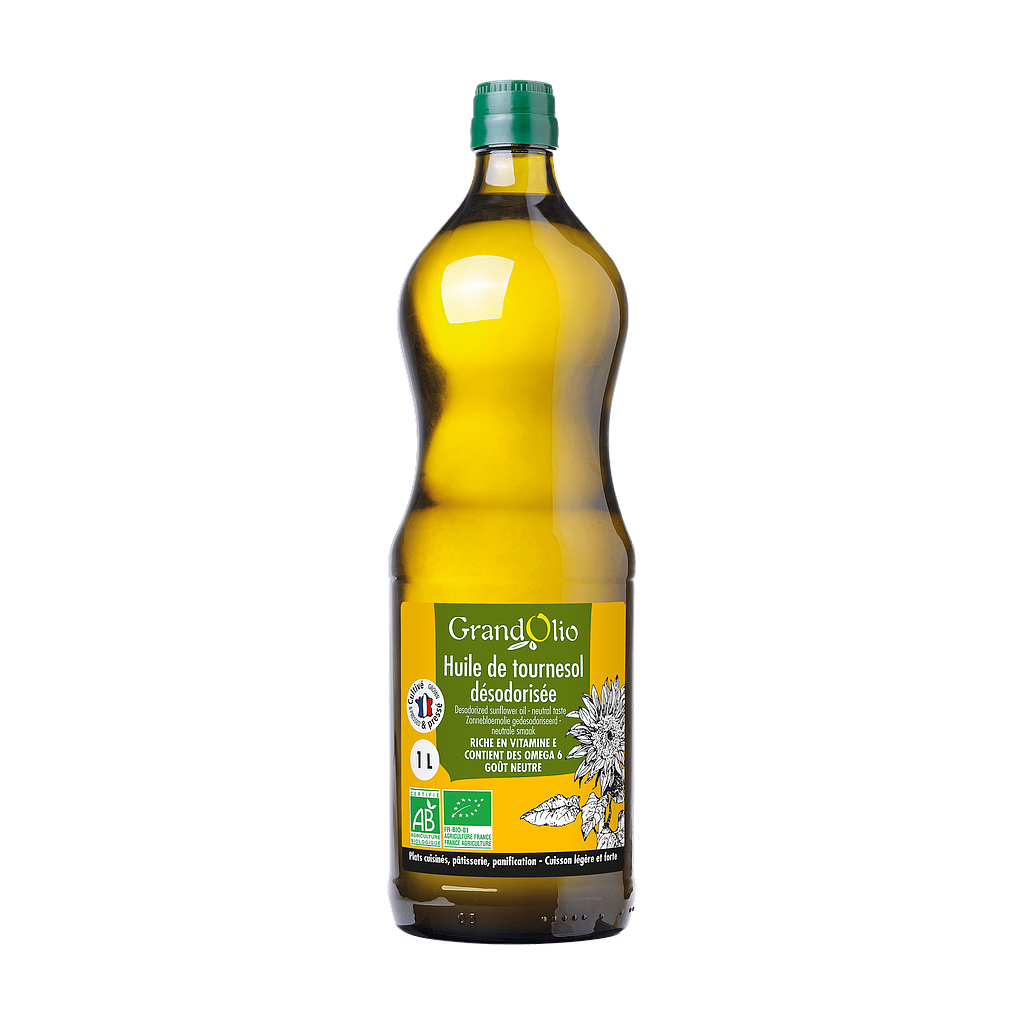 Huile de tournesol désodorisée 1 l Bio