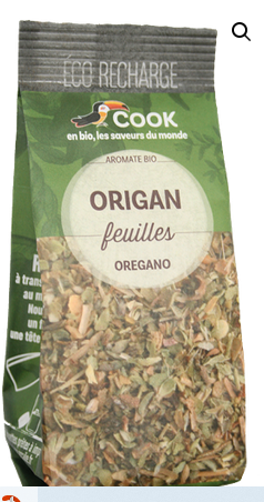 Origan feuilles 220 g Bio