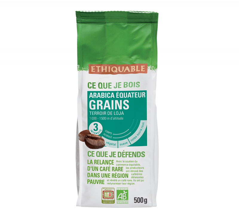 Café en grains Equateur  500 g Bio
