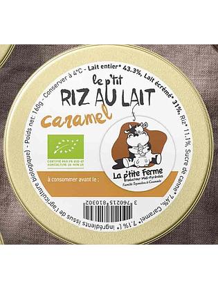 Riz au lait chocolat P'tite Ferme 160 g Bio