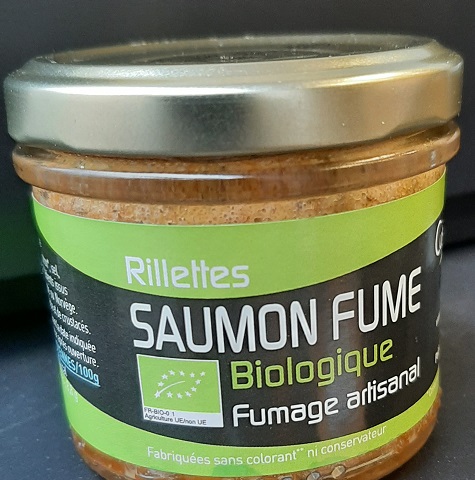 Rillettes de saumon fumé 90 g Bio