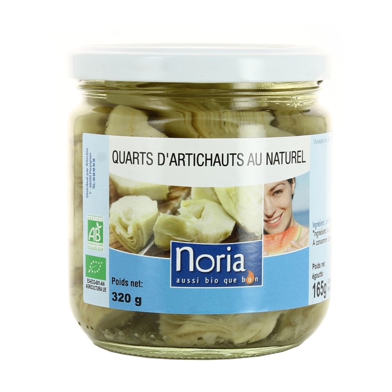Artichauts en quarts au naturel 320 g Bio