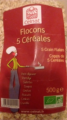 Flocons 5 céréales 500 g Bio