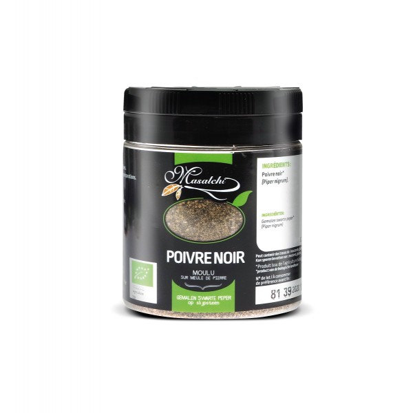 Poivre noir moulu 115 g Bio 