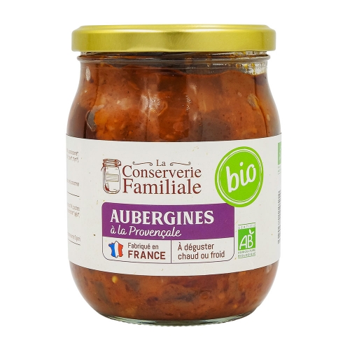Aubergines cuisinées 520 g Bio 