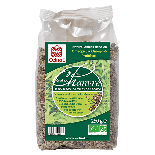 Graines de chanvre 250 g Bio 