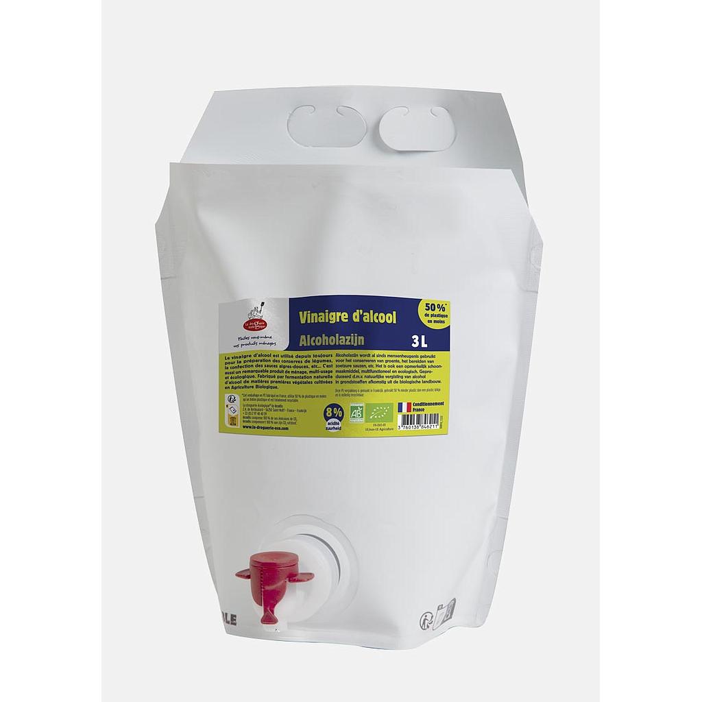 Vinaigre alcool bio 8° BIB 3 l