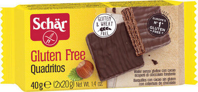 Gaufrettes quadritos chocolat  sans gluten 40 g Bio  