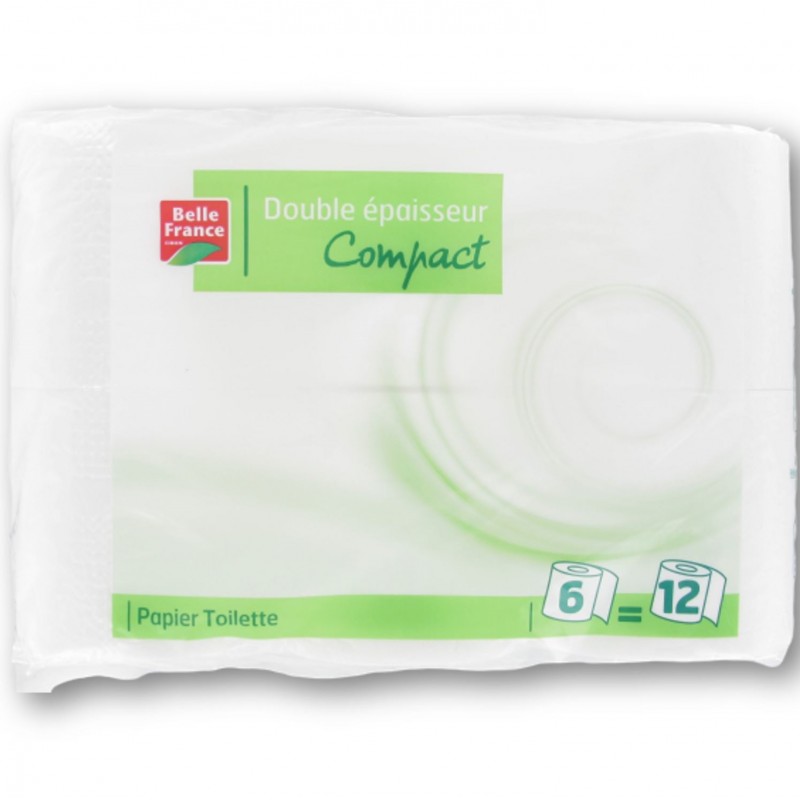 Papier toilette compact X 6 Belle France