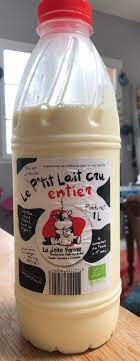 Lait cru entier P'tite Ferme - 1 L (consigné) Bio