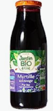 Pur jus de myrtilles sauvages 50 cl Bio