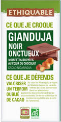 Chocolat noir Gianduja onctueux 100 g Bio