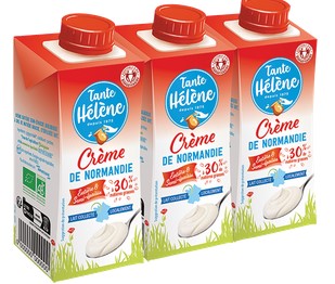 Crème entière semi-épaisse UHT 20 cl X 3 Bio