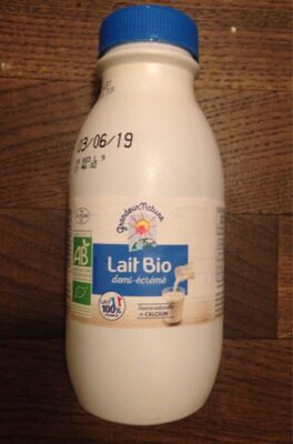 Lait UHT 1/2 écrémé 50 cl Bio