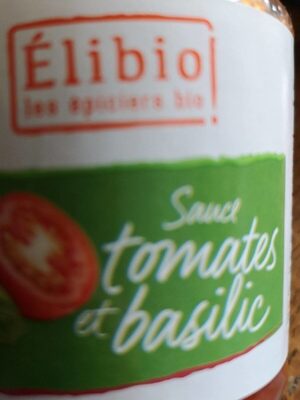Sauce tomate au basilic ELIBIO 300 g Bio