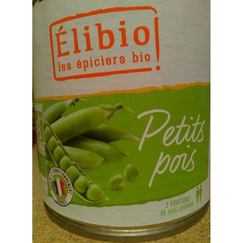 Petits pois ELIBIO 400 g Bio