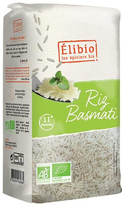 Riz Basmati blanc ELIBIO 1 kg Bio