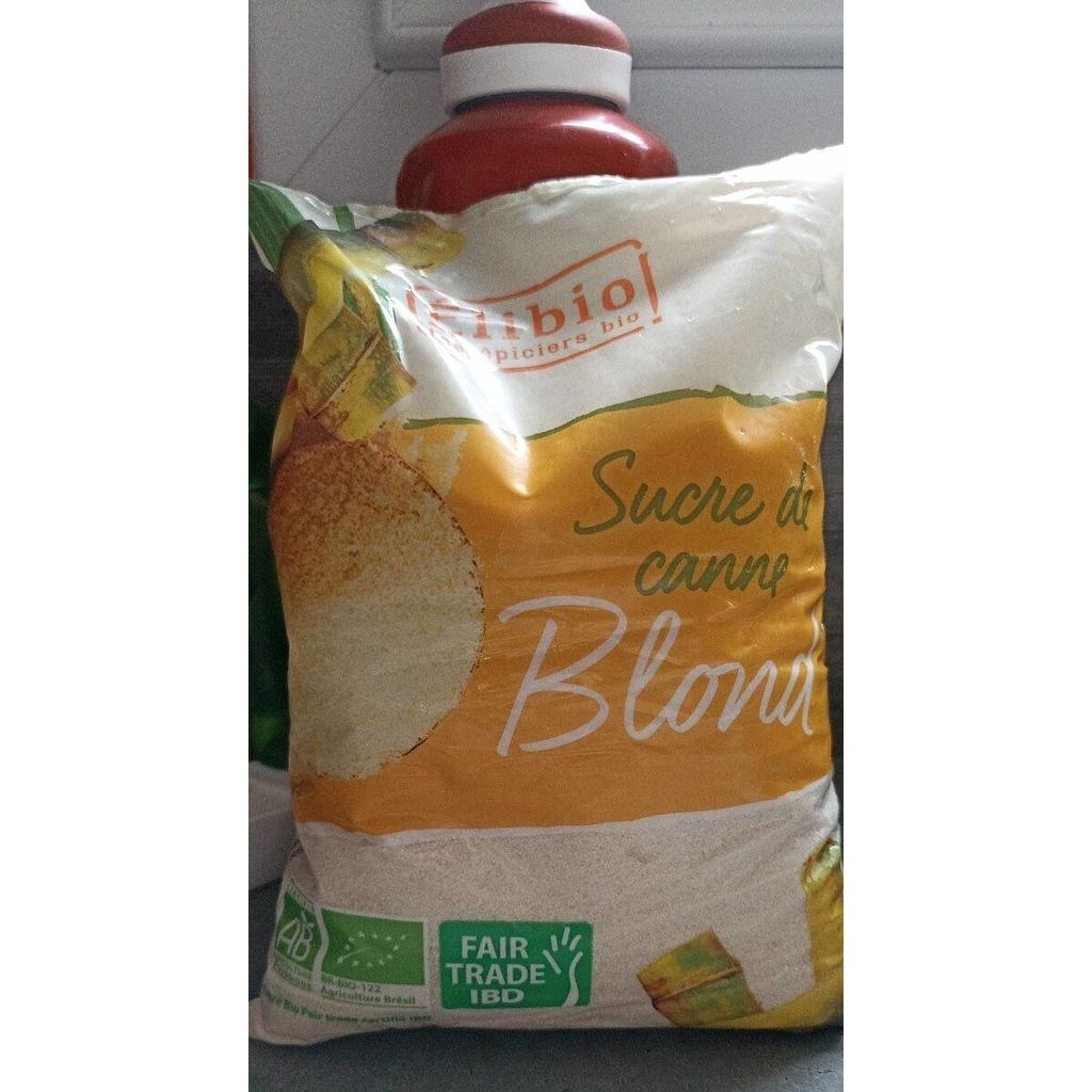 Sucre blond canne ELIBIO 1 kg Bio