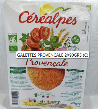 Galette provencale 2 x 90 g Bio