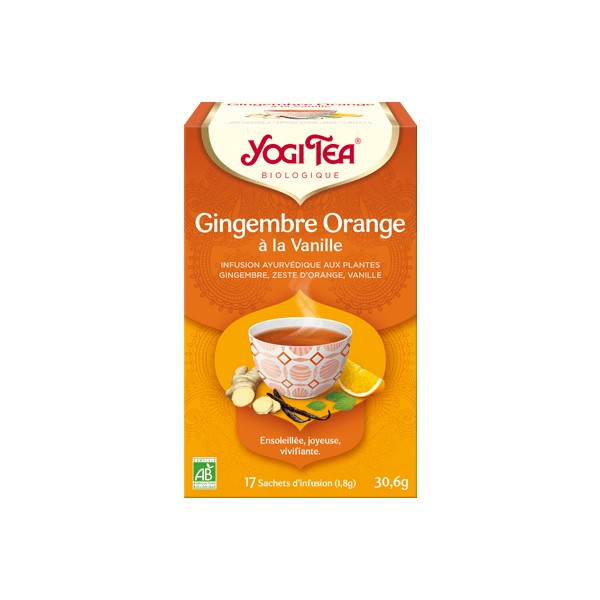 Infusion gingembre orange à la vanille 17 sachets Bio