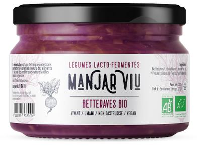 Betteraves lacto-fermentées 220 g Bio