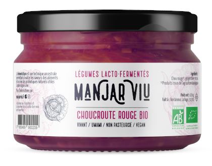 Choucroute rouge lacto-fermentée 220 g Bio